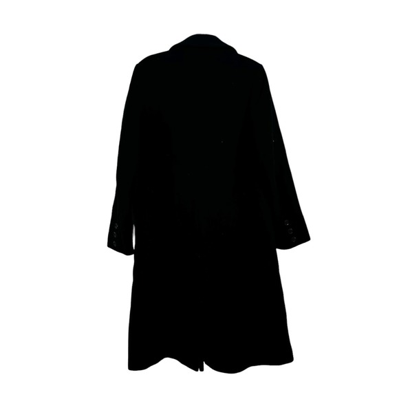 Sam Edelman Double Breasted Wool Blend Black Pea Coat Size L NWOT - Picture 4 of 9
